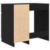 vidaXL Schreibtisch Schwarz Eichen-Optik 86x49x76 cm Holzwerkstoff