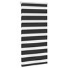 vidaXL Doppelrollo Seitenzug 80 x 150 cm schwarz