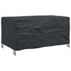 vidaXL M&ouml;belbezug Uni Schwarz 150 x 90 x 75 cm 600D