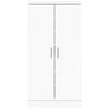 vidaXL Schuhschrank Hochglanz-Wei&szlig; 55x35x108 cm Holzwerkstoff
