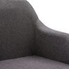 vidaXL Esszimmerst&uuml;hle 6 Stk. Drehbar Taupe Stoff