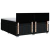 vidaXL Boxspringbett mit Matratze Schwarz 180x200 cm Stoff