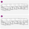 vidaXL Outdoor-Sofagarnitur mit Kissen 7 pcs Natur und Creme