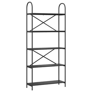 vidaXL B&uuml;cherregal 5 Ebenen 80 x 30 x 183 cm Holzwerkstoff