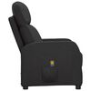 vidaXL Massagesessel Schwarz Kunstleder