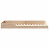 vidaXL Bettrahmen Braun 80 x 210 cm Massives Kiefernholz