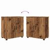 vidaXL Badezimmerm&ouml;bel-Set 4 pcs Altholz Holzwerkstoff & Metall