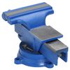 vidaXL Schraubstock Blau 200 mm Gusseisen