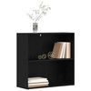 vidaXL B&uuml;cherregal Schwarz Eichen-Optik 60 x 30 x 76.5 cm