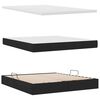 vidaXL Aufbewahrungsbett mit Matratze Schwarz 160 x 200 cm