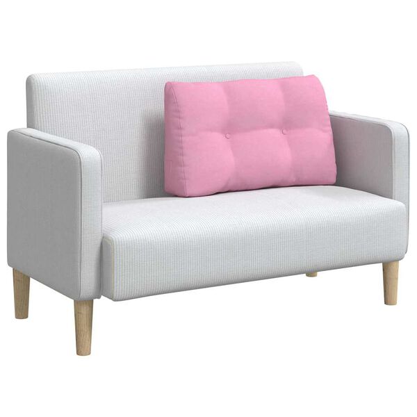 vidaXL R&uuml;cken Kissen Rosa 80 x 24 x 50 cm Stoff