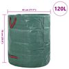 vidaXL Gartenm&uuml;lls&auml;cke 12 pcs Gr&uuml;n 45 x 45 x 76 cm Polypropylen