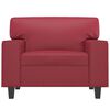 vidaXL Sessel Weinrot 60 cm Kunstleder