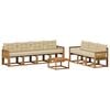 vidaXL Outdoor-Sofagarnitur 8 stk. Natur und Beige