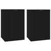 vidaXL TV-Wandschr&auml;nke 2 Stk. Schwarz 40x34,5x60 cm