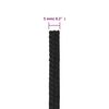 vidaXL Bootsseil Schwarz 5 mm 25 m Polypropylen