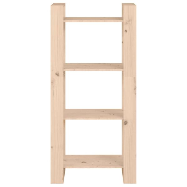 vidaXL B&uuml;cherregal/Raumteiler 60x35x125 cm Massivholz