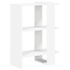 vidaXL B&uuml;cherregal 2 Ebenen 52 x 25 x 71,5 cm Holzwerkstoff Wei&szlig;