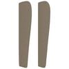 vidaXL Boxspringbett mit Matratze Taupe 140x200 cm Stoff