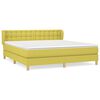 vidaXL Boxspringbett mit Matratze Gr&uuml;n 180x200 cm Stoff
