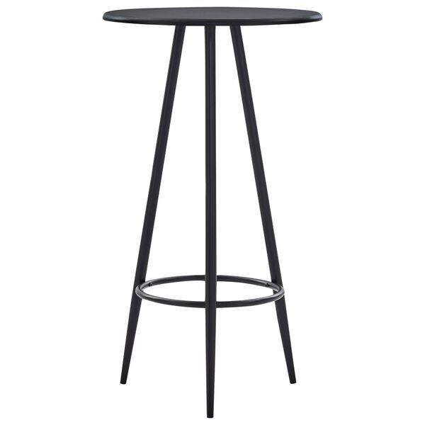 vidaXL 5-tlg. Bar-Set Stoff Schwarz
