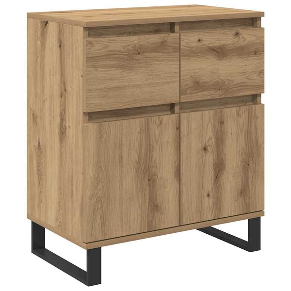 vidaXL Sideboard Artisan-Eiche 60 x 35 x 70 cm Verbundholz und Eisen