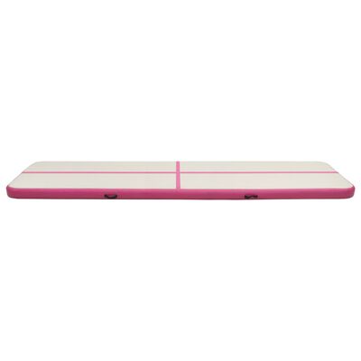 vidaXL Aufblasbare Gymnastikmatte mit Pumpe 700x100x20 cm PVC Rosa