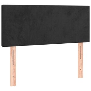 vidaXL Kopfteil Schwarz 80x5x78/88 cm Samt