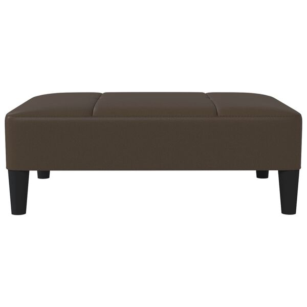 vidaXL Fu&szlig;hocker Braun 78x56x32 cm Kunstleder