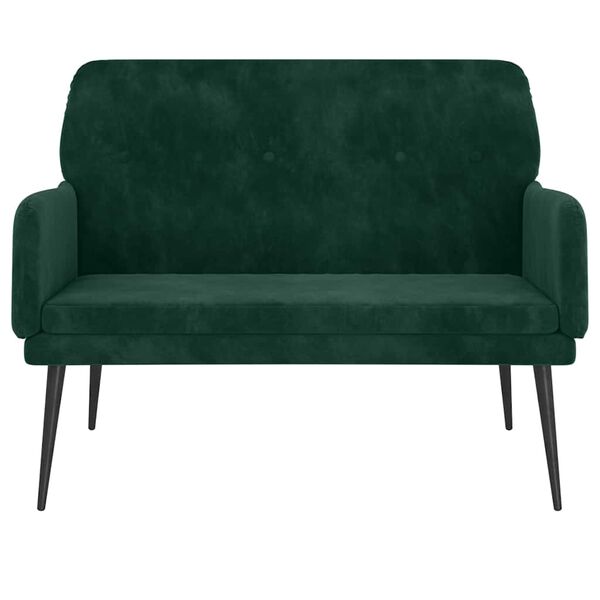 vidaXL Sitzbank Dunkelgr&uuml;n 108x79x79 cm Samt