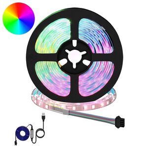 vidaXL LED-Streifen 12 stk. Schwarz und Transparent