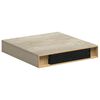 vidaXL Schwebende Wandregale 4 Stk. Eichefarben 23x23,5x3,8cm MDF