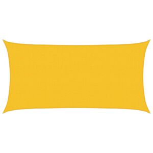 vidaXL Sonnensegel Rechteckig 2 x 6 m HDPE Gelb