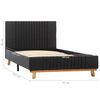 vidaXL Bettgestell Dunkelgrau Stoff 90&times;200 cm