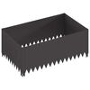 vidaXL Raseneinfassung 100 x 60 x 35 cm Stahl Schwarz
