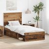 vidaXL Bettrahmen Altholz 100 x 200 cm Massives Kiefernholz