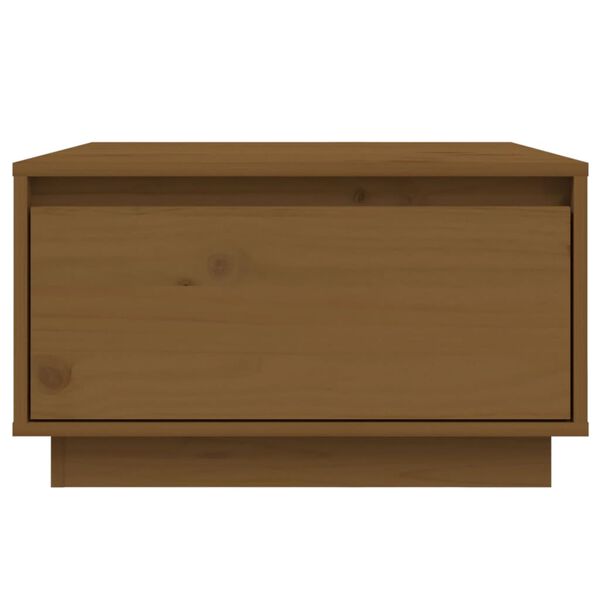 vidaXL Couchtisch Honigbraun 55x56x32 cm Massivholz Kiefer