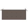 vidaXL 2-Sitzer-Gartenbank mit Auflage 120 cm Grau Eukalyptusholz