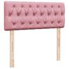 vidaXL Boxspringbett mit Matratze Rosa 120x200 cm Samt