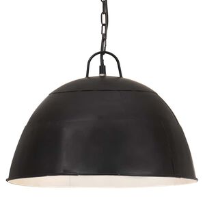 vidaXL H&auml;ngelampe Vintage Industriestil 25 W Schwarz Rund 41 cm E27