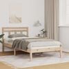 vidaXL Bettrahmen Braun 80 x 200 cm Massives Kiefernholz