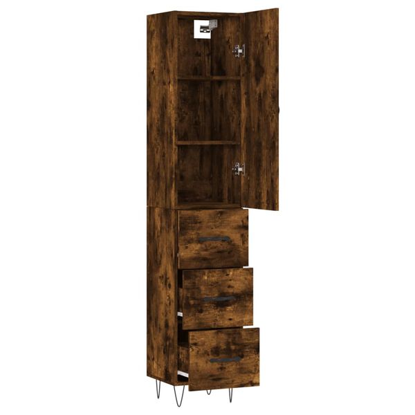 vidaXL Highboard R&auml;uchereiche 34,5x34x180 cm Holzwerkstoff