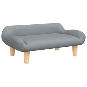 vidaXL Hundebett Hellgrau 70x40x24 cm Stoff