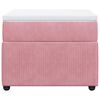 vidaXL Boxspringbett mit Matratze Rosa 90x200 cm Samt