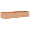 vidaXL Hochbeet Braun 300 x 100 x 54 cm WPC und Aluminium