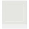 vidaXL Geschirrsp&uuml;lerblende Porto Wei&szlig; 60x1,5x67 cm Holzwerkstoff