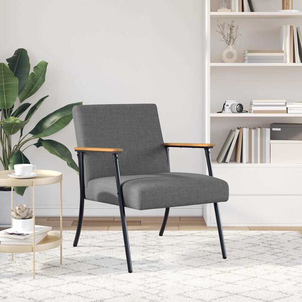 vidaXL Sessel Dunkelgrau 59 x 75 x 78 cm Stoff