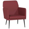 vidaXL Sessel Weinrot 61x78x80 cm Kunstleder