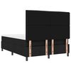 vidaXL Boxspringbett mit Matratze Schwarz 140 x 190 cm Stoff