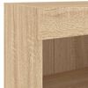vidaXL 5-tlg. Wohnwand mit LED-Beleuchtung Sonoma-Eiche Holzwerkstoff